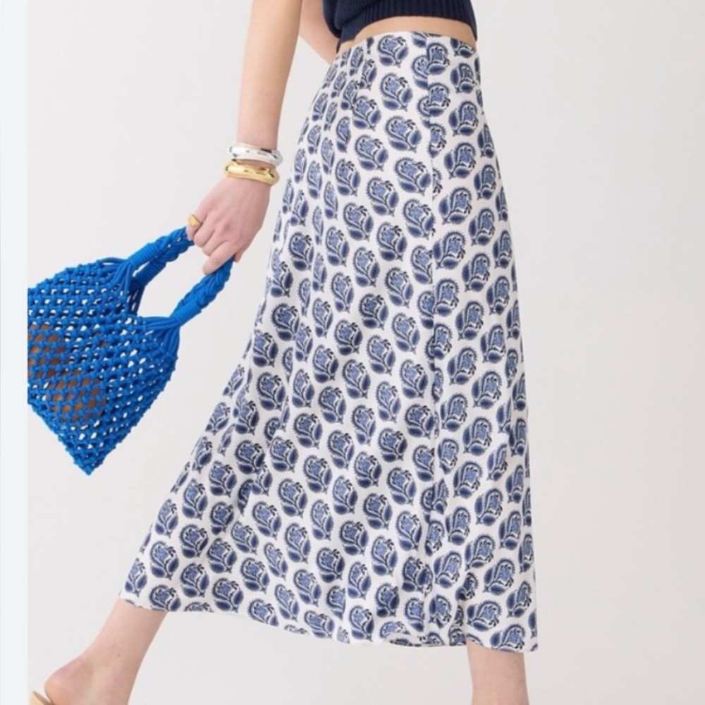 J. Crew Gwyneth Slip Skirt, Size L